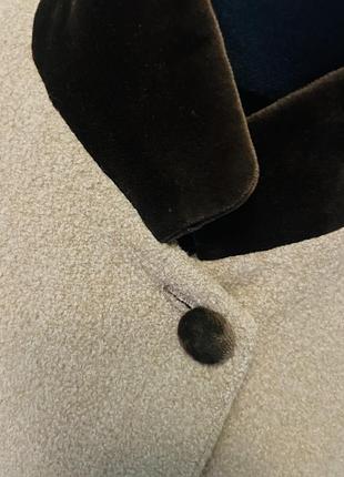 Винтажное женское шерстяное пальто bogner, бежевое, размер м5 фото