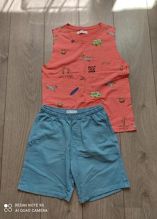 Майка, шорты zara, костюм, набор