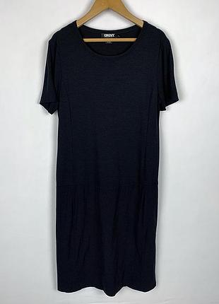Dkny dress сукня з коротким рукавом чорна м розмір віскоза еластан
