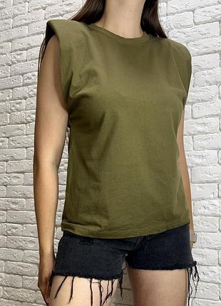Футболка zara з плечиками
