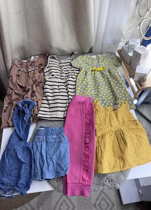 Лот пакет комплект речей для дівчинки 2 роки 92 см