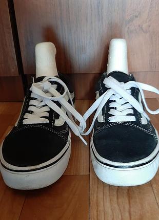 Кросівки дитячі, кеди, на хлопчика, марка "vans", чорного кольору