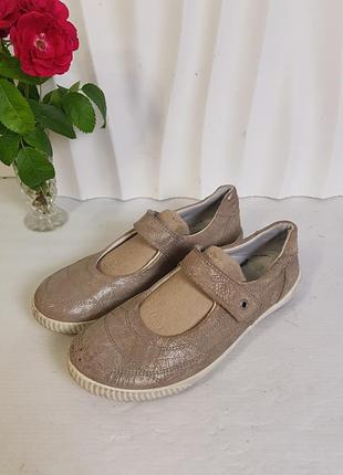 Спортивные балетки натуральная кожа на липучках в стиле мэри джайн legero 39