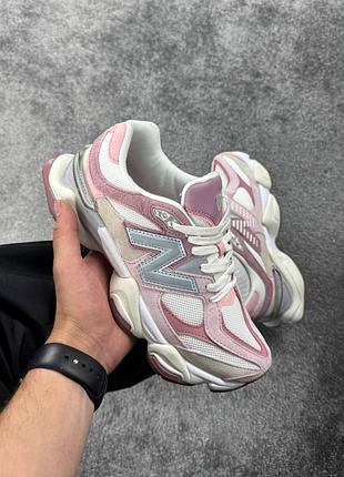 Р.36-41 кроссовки new balance 9060 white pink артикул 0565