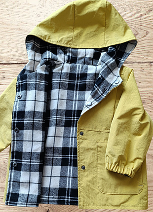 Двостороння демісезонна куртка для малюка 1-1.5 роки.