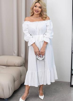 Платье миди большой размер.сукня.новинка