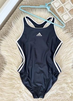 Оригінальний чорний суцільний купальник adidas 🖤🌊