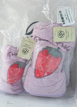 Набори рушників полуниця. подарунковий набір рушників.