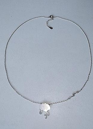 Ланцюжок кольє срібло 925 з хмаркою