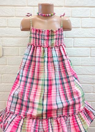 Легкое летнее платье/сарафан в цветы от primark для девочки в возрасте 5-6 лет, на рост 110-116