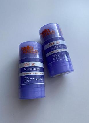 Сонцезахисний стік для тіла та обличчя hello sunday the take-out one invisible sun stick spf 30