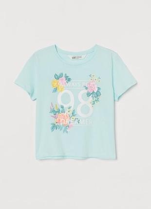 Футболка для дівчинки h&m топ для дівчинки ,вкорочена футболка,топ для дівчинки h&m
