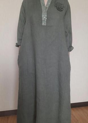 Сукня  льон