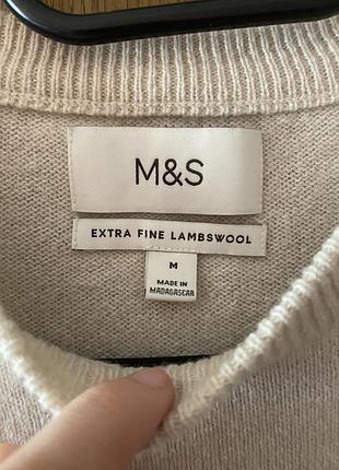 Вовняний чоловічий джемпер m&s 2