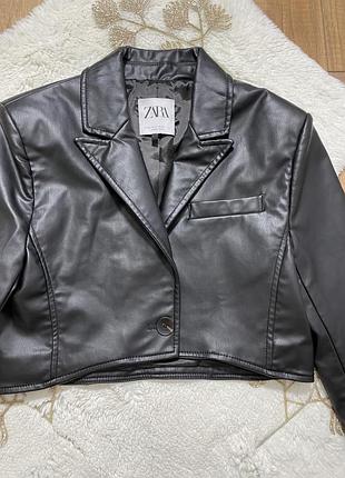 Вкорочений піджак жакет zara