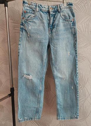 Zara джинсы на девочку 13-14р.