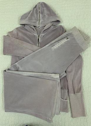 Оригинальный спортивный велюровый костюм emporio armani