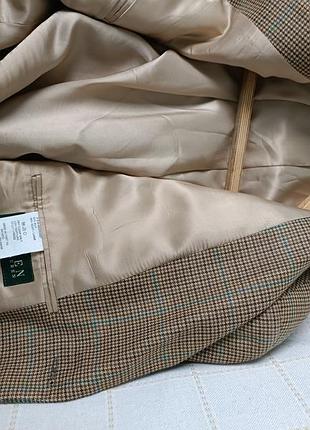 Бежевий піджак ralph lauren iз шовку і вовни4 фото