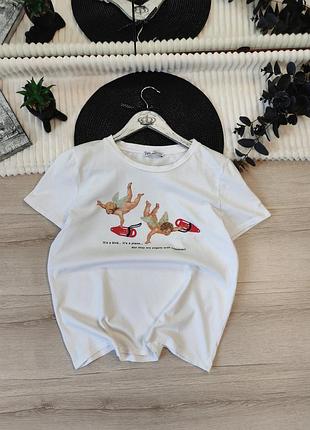 Бавовняна футболка zara p s-m