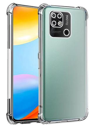 Чехол для Iphone se 2 / 10a силиконовый прозрачный с усилеными углами silicone cover full camera