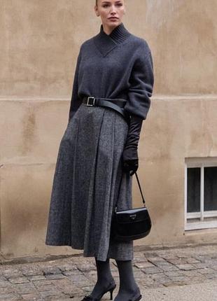 Zara спідниця з вовною розмір l