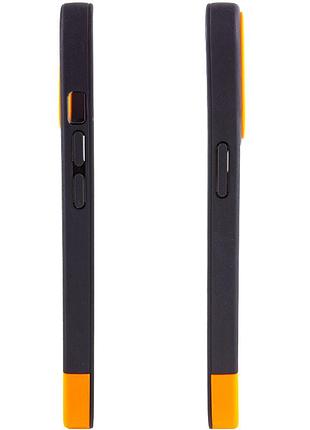 Чохол tpu+pc bichromatic для apple iphone 13 (6.1") black / orange 3