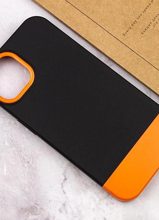 Чохол tpu+pc bichromatic для apple iphone 13 (6.1") black / orange 4