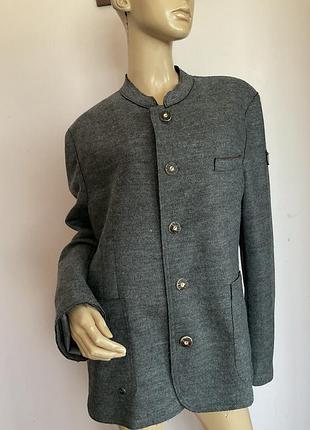 Серый теплый мужской жакет/52/ brend berg tailor