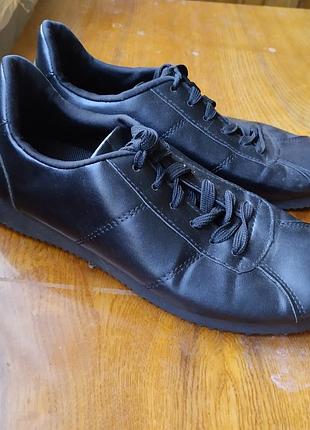 Туфли мокасины черные