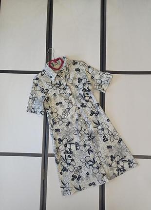 Легкое и стильное платье - халат на кнопках от бренда fransa размер м