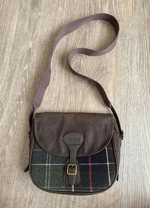 Сумка barbour® green classic tartan whitley cross-body