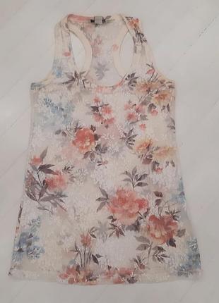 Майка bershka из кружева