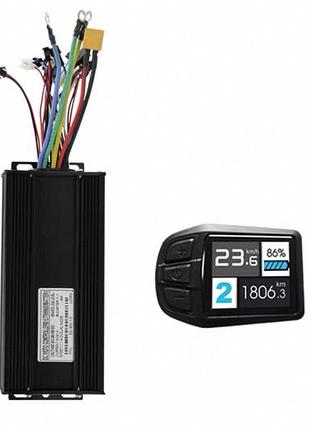 36v-52v 45a синусний контроллер+lcd ukc3 для електровелосипеда 2000w 15 mos