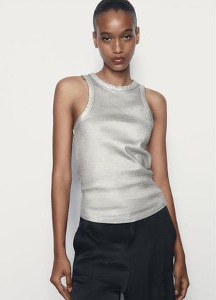 Топ металевий zara