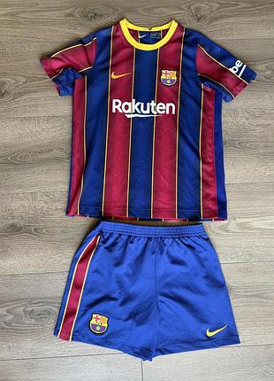 Футбольная детская форма nike fc barcelona 20/21 home рост 1.22-1.28 см