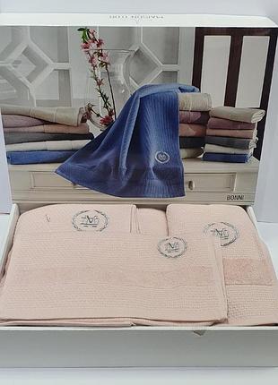 Набір рушників maison d'or bonni rose 30*50, 50*100, 70*140