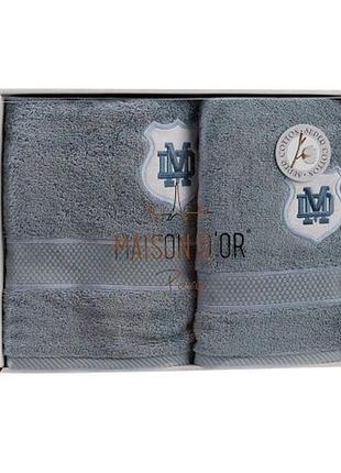 Набір рушників maison d'or alain blue 30*50; 50*100; 70*140
