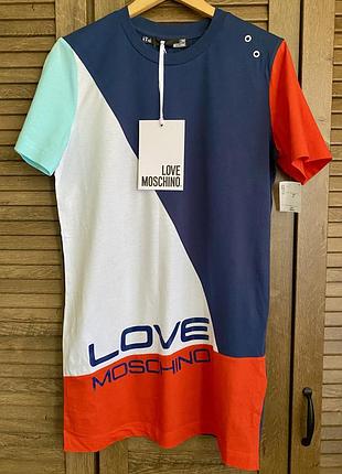 Оригінал! нова шикарна міні сукня від люкс бренду love moschino, s (36) р., італія