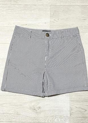 Шорты котоновые хлопковые в полоску полосатые летние женские