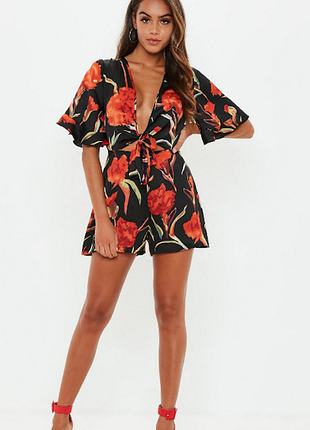 Комбинезон кимоно с шортами ромпер missguided м-л
