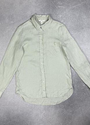 H&m сорочка лляна