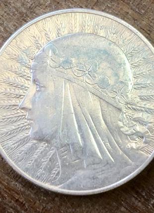 Польща.  10 злотих 1933 р.