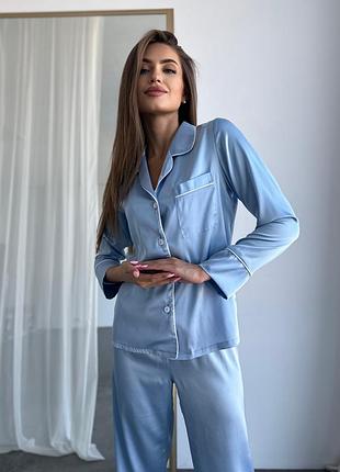 Шовкова піжама ♥️ сорочка, брюки, туреччина