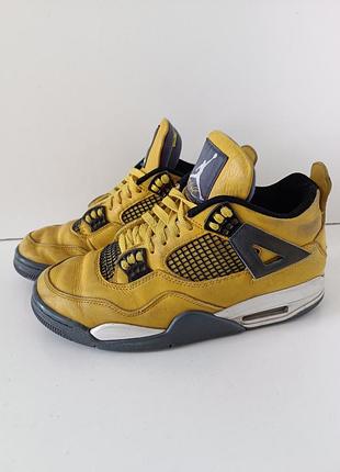 Р 42-43 стелька 28 см nike air jordan 4 retro lightning tour yellow найк джордан ретро кроссовки