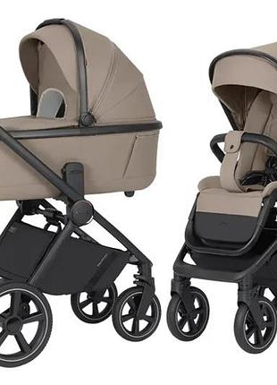 Коляска універсальна carrello ultimo crl-6528 (2in1) pearl beige