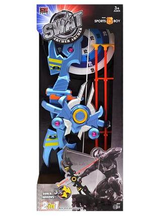 Лук зі стрілами на батарейках в коробці 1366-1a р.60*18*8,5 см