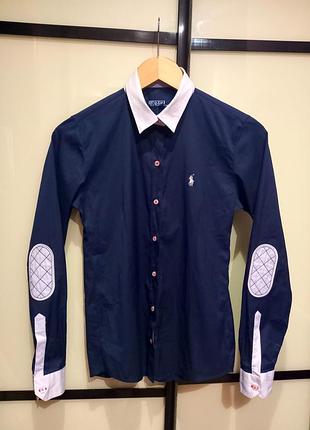 Брендовая стильная рубашка polo ralph lauren,р.s