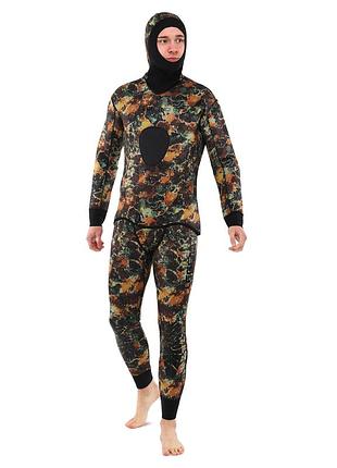 Гидрокостюм для подводной охоты мужской legend pl-6545-1 размер xs-xxl 3мм камуфляж