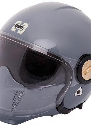 Мотошлем трансформер qke m-8513 m-xl серый