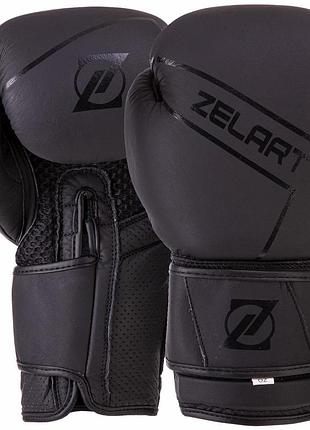 Рукавиці боксерські шкіряні zelart vl-3149 10-12унцій кольору в асортименті